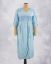Picture of Blue Rayon V-neck Straight Kurti