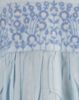 Picture of Blue Rayon V-neck Straight Kurti