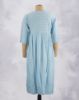 Picture of Blue Rayon V-neck Straight Kurti
