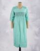 Picture of Blue Rayon V-neck Straight Kurti