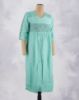 Picture of Blue Rayon V-neck Straight Kurti