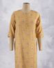 Picture of Mustard Floral Prints Straight Kurti