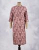 Picture of Pink Rayon Chinese Collar Straight Kurti