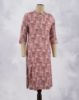Picture of Pink Rayon Chinese Collar Straight Kurti