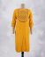 Picture of Yellow Rayon Embossed Work Straight Kurti