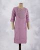 Picture of Yellow Rayon Embossed Work Straight Kurti
