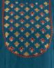 Picture of Dark Blue Rayon Embossed Work Straight Kurti