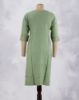 Picture of Dark Blue Rayon Embossed Work Straight Kurti