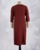Picture of Maroon Silver Zari Straight Kurti