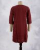 Picture of Maroon Rayon Embroidery work Straight Kurti