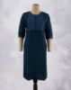 Picture of Dark Blue Embroidery Straight Kurti