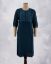 Picture of Dark Blue Embroidery Straight Kurti