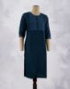 Picture of Dark Blue Embroidery Straight Kurti