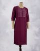 Picture of Dark Blue Embroidery Straight Kurti