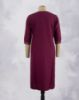 Picture of Dark Blue Embroidery Straight Kurti