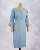 Picture of Ivory Rayon Vertical Line Straight Kurti