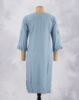 Picture of Ivory Rayon Vertical Line Straight Kurti