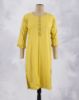Picture of Ivory Rayon Vertical Line Straight Kurti