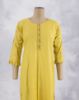 Picture of Ivory Rayon Vertical Line Straight Kurti