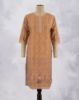 Picture of Orange Cotton Hakoba Straight Kurti