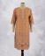 Picture of Orange Cotton Hakoba Straight Kurti