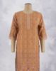 Picture of Orange Cotton Hakoba Straight Kurti