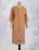 Picture of Orange Cotton Hakoba Straight Kurti