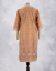 Picture of Orange Cotton Hakoba Straight Kurti