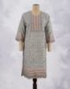 Picture of Orange Cotton Hakoba Straight Kurti