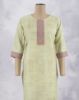 Picture of Orange Cotton Hakoba Straight Kurti