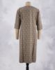 Picture of Brown Silk Cotton Golden Zari Straight Kurti