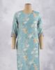 Picture of Sky Blue Silk Cotton Straight Kurti
