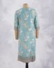 Picture of Sky Blue Silk Cotton Straight Kurti