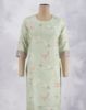 Picture of Sky Blue Silk Cotton Straight Kurti