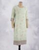 Picture of Sky Blue Silk Cotton Straight Kurti