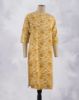 Picture of Orange Cotton Floral Straight Kurti