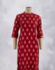 Picture of Red Cotton Straight Kurti