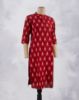 Picture of Red Cotton Straight Kurti