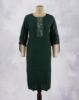 Picture of Dark Green Embroidery Thread Work Kurti