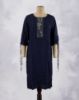 Picture of Dark Green Embroidery Thread Work Kurti