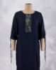 Picture of Dark Green Embroidery Thread Work Kurti