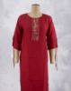 Picture of Dark Green Embroidery Thread Work Kurti