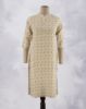Picture of Ivory Cotton Golden Prints Kurti