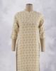 Picture of Ivory Cotton Golden Prints Kurti