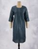 Picture of Dark Green Stone Work Straight Kurti 
