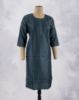 Picture of Dark Green Stone Work Straight Kurti 