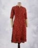 Picture of Maroon Chinese Collar Straight Kurti