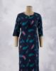 Picture of Navy Blue Digital Prints Straight Kurti