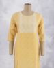 Picture of Yellow Thread works Straight Kurti