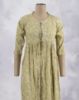 Picture of Lemon Green Mirror Work Umbrella Kurti